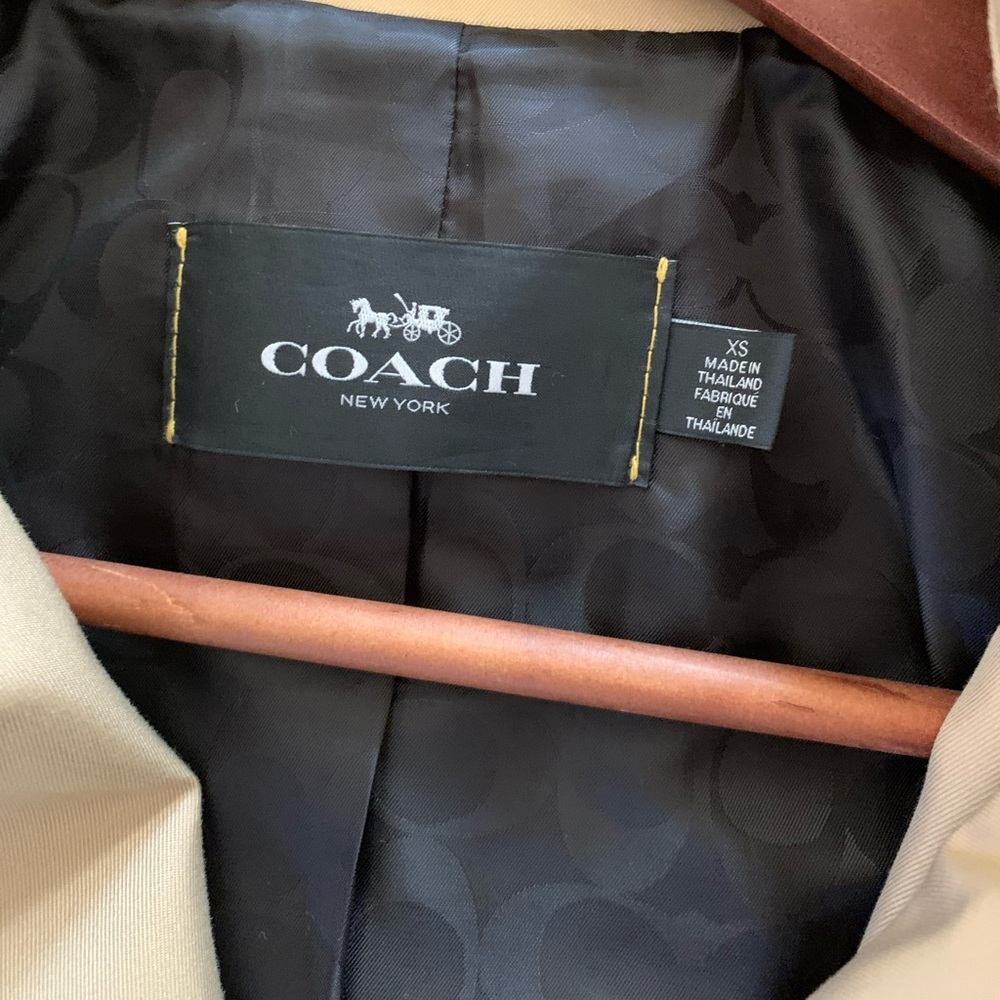 Trench coat Coach size XS - Picture 3 of 3